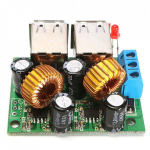 DC-DC Step-Down Konverter 9V-40V na 5V 5A sa 4 USB Porta - Img 5