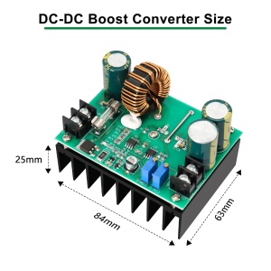 DC-DC Step-Up Boost Konverter 600W 10-60V na 12-80V - Img 5