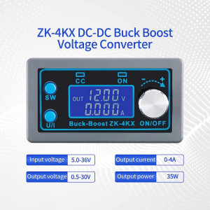 Digitalni Regulator Napona ZK-4KX DC-DC Buck Boost Pretvarač 0.5-30V 4A 35W - Img 2
