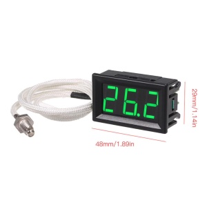 Digitalni Termometar Zeleni XH-B310 sa K-Tip Sondom M6 (-30°C do 800°C) DC 12V - za Automobile i Traktore - Img 3