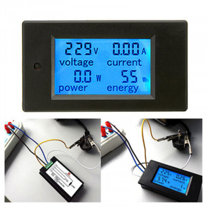 Digitalni Voltmetar i Ampermetar AC 80-260V 20A – Ugradni Merač Potrošnje Struje - Img 3
