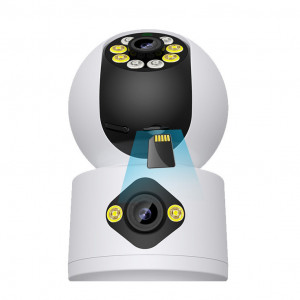 Dual Lens IP Wi-Fi Kamera 6MP (3MP+3MP) – Rotirajuća Pametna Kamera sa Dva Objektiva i Noćnim Snimanjem - Img 3