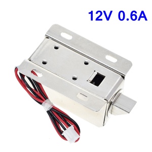 Elektromagnetna Solenoid Brava 12V 600mA (54x41x28mm) - Elektronska Brava sa Jezičkom za Ormariće i Fioke - Img 5