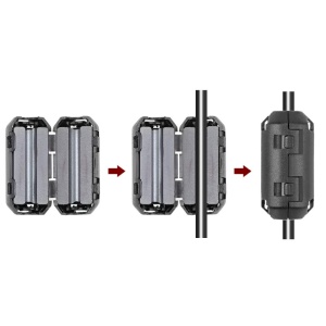 Feritni Filter za Kabl 5mm – EMI / RFI Prigušivač Šuma i Smetnji za Audio, Video i USB Kablove - Img 6