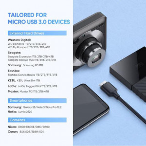 Kabl USB C muški-mikro USB3.0 B muški 1.0m - Img 2