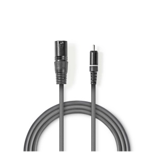 Kabl XLR 3P M-RCA M 3.0m