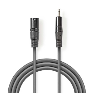Kabl za mikrofon XLR na 3.5mm džek (banana) - 3 metra