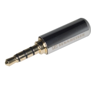 Klink konektor 3.5mm 4-pol M za kabl Sennheiser sivi