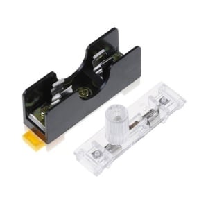 Kućište (nosač) staklenog osigurača na DIN šinu FS-101 6x30mm 10A sa LED indikacijom - Img 2