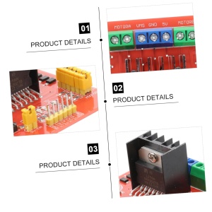 L298N Dual H-Bridge Modul Drajver za DC i Step Motore (HW-094) - Img 4
