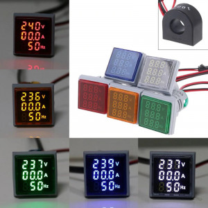 LED ampermetar/voltmetar/frekvencmetar 22mm crveni - Img 8