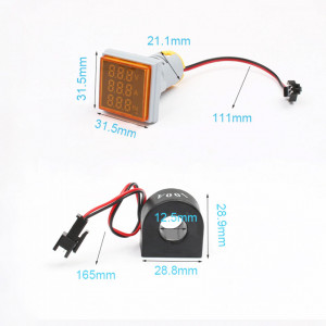 LED ampermetar/voltmetar/frekvencmetar 22mm zeleni - Img 5
