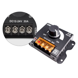 LED Dimer 12V-24V 30A – PWM Regulator jačine za LED trake (360W-720W) - Img 4