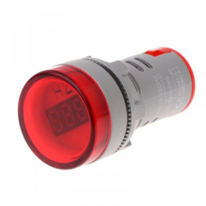 LED frekvencmetar 20-75Hz 22mm crveni