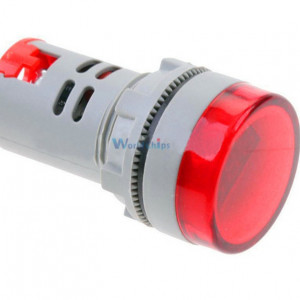 LED voltmetar 60-500VAC 22mm crveni - Img 2