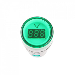 LED voltmetar 60-500VAC 22mm zeleni - Img 3