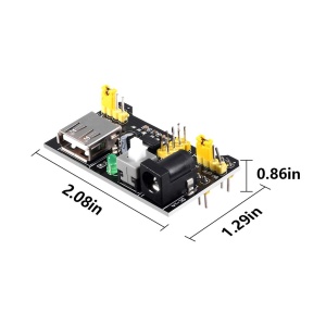 MB102 Modul za Napajanje Proto Ploče (Breadboard) 3.3V/5V Crni - Img 4