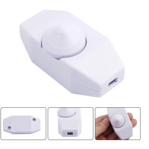 Međugajtanski dimer za lampu (regulator jačine svetla) – beli, 2A/150W - Img 4