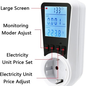 Merač potrošnje električne energije dvotarifni LCD - Img 3