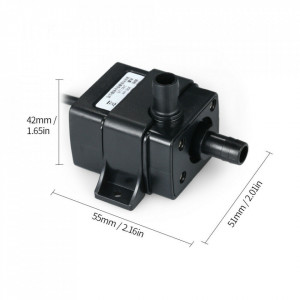 Mini potapajuća pumpa za Vodu 12V (240 L/h) Bez Četkica - za Akvarijume i Navodnjavanje - Img 7