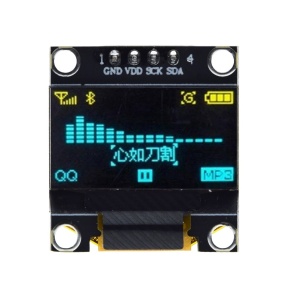 OLED Displej 0.96" 128x64 I2C Žuto-Plavi SSD1306 za Arduino