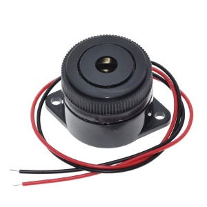 Piezo Zujalica 3-24V DC 90dB 3.7KHz sa Žicama i Ušicama - za Alarm i Signalizaciju - Img 1