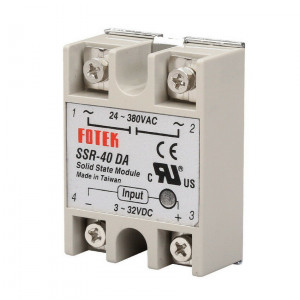 Poluprovodnički Solid State Relej Fotek SSR-40 DA 40A (3-32VDC / 24-380VAC) - Img 1