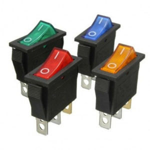 Prekidač 30x11mm 16A 250VAC žuti - Img 2