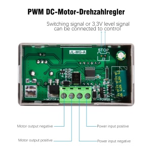 PWM Regulator Brzine DC Motora 5V-30V 5A sa Displejom ZK-MG - Img 4