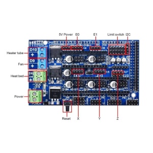 RAMPS 1.6 Kontrolna ploča za 3D štampač - Arduino Mega 2560 Shield - Img 6