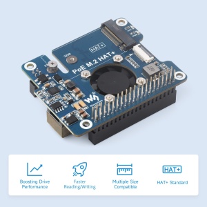 RaspberryPi 5 PCIe na M.2 adapter sa PoE funkcijom