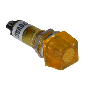 Signalna sijalica 230VAC 12x12mm narandžasta