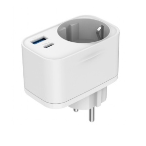 Šuko utičnica sa USB-A+USB-C portovima - Img 1