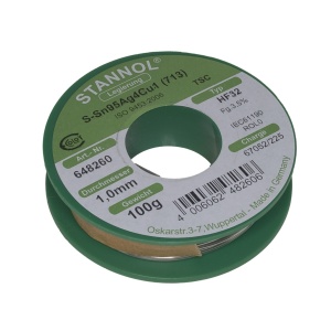 Tinol žica za lemljenje 1.0mm 100gr STANNOL PBF