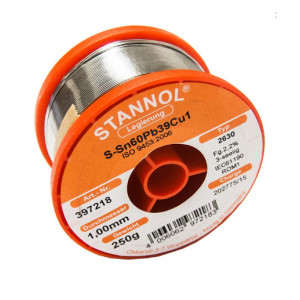 Tinol žica za lemljenje - Kalaj sa Olovom - STANNOL 1mm 250g Sn60Pb39Cu1 HS10