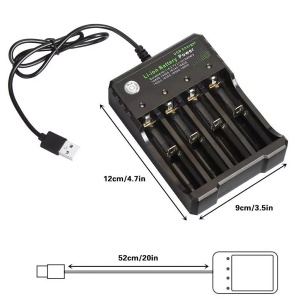 Univerzalni USB Punjač za Li-ion Baterije 18650 (4 Slota) – 3.7V - Img 8