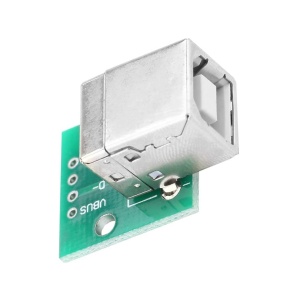USB Tip-B Ženski na DIP 4-pin Adapter Pločica 2.54mm - Breakout Modul - Img 3