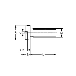 Vijak ravni M3x6 - Img 2