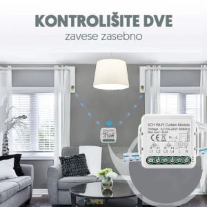 WiFi smart modul za roletne 2CH (za ugradnju u doznu) - Img 4