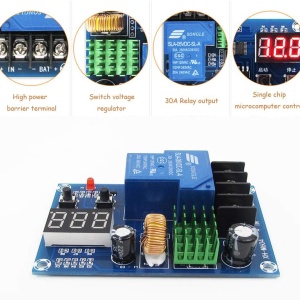 XH-M604 Pametni Relejni Modul za Kontrolu Punjenja Baterija i Akumulatora 6V-60V 30A - Img 7