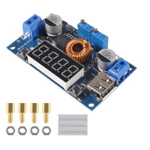 XL4015 DC-DC Step-Down Konverter 5A 75W sa Displejem i USB-om