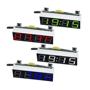 3-u-1 Digitalni Sat, Termometar i Voltmetar za Auto (Zeleni LED) - Img 5