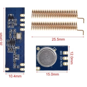 433MHz RF Modul Komplet STX882 Predajnik + SRX882 Prijemnik sa Antenama - Img 3
