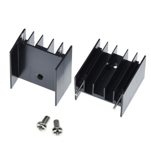 Aluminijumski hladnjak za TO220 tranzistore sa pinovima 25x24x16mm - Crni - Img 4