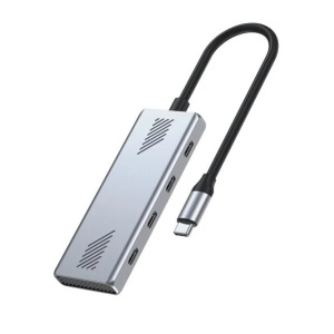 Aluminijumski USB-C Hub Razdelnik 4 Port Tip C 10Gbps USB 3.2 - Multiport Adapter za Laptop i Mobilne Uređaje