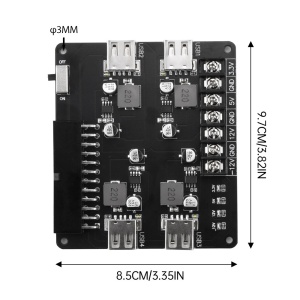 ATX Adapter Modul za Napajanje sa 4x USB Brzo Punjenje (3.3V-12V) - Adapter Ploča za Računarsko Napajanje - Img 6