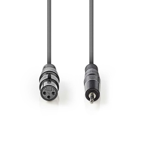 Audio kabl XLR ženski na 3.5mm muški - Balansirani - 1m - Img 2