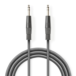 Balansirani Audio Kabl 6.35 mm TRS - 1.5 m, Metalni Konektori - Img 1