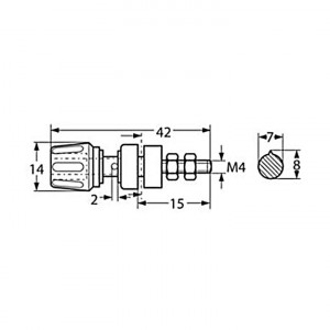 Buksna 4mm Hirscmann PKI10A žuta - Img 2
