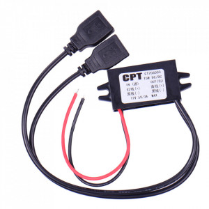 DC-DC konvertor 12VDC na 5VDC 3A sa dva USB priključka - Img 3